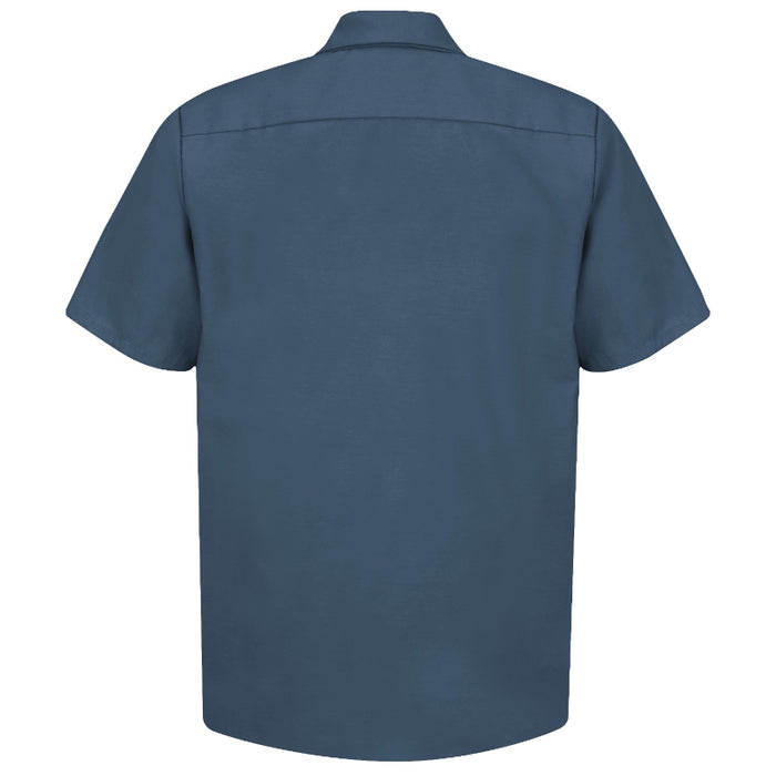 Red Kap® Men's Short Sleeve Industrial Work Shirt - Dark Blue - SP24