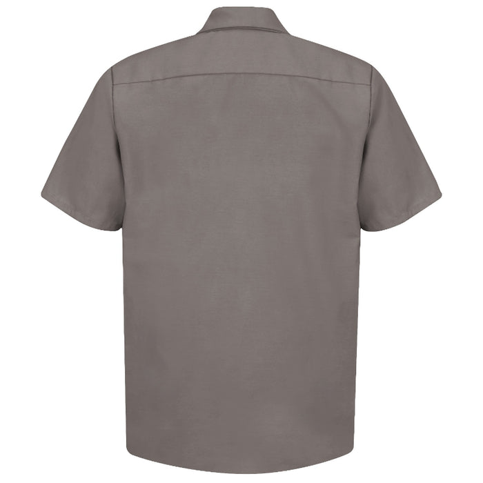 Red Kap® Men's Short Sleeve Industrial Work Shirt - Gray - SP24