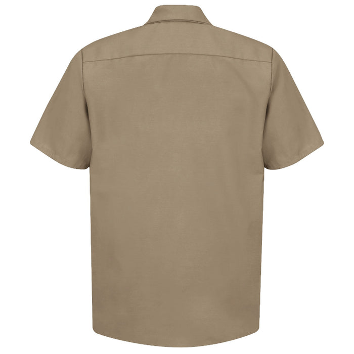 Red Kap® Men's Short Sleeve Industrial Work Shirt - Khaki - SP24