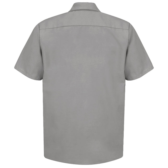 Red Kap® Men's Short Sleeve Industrial Work Shirt - Light Gray - SP24