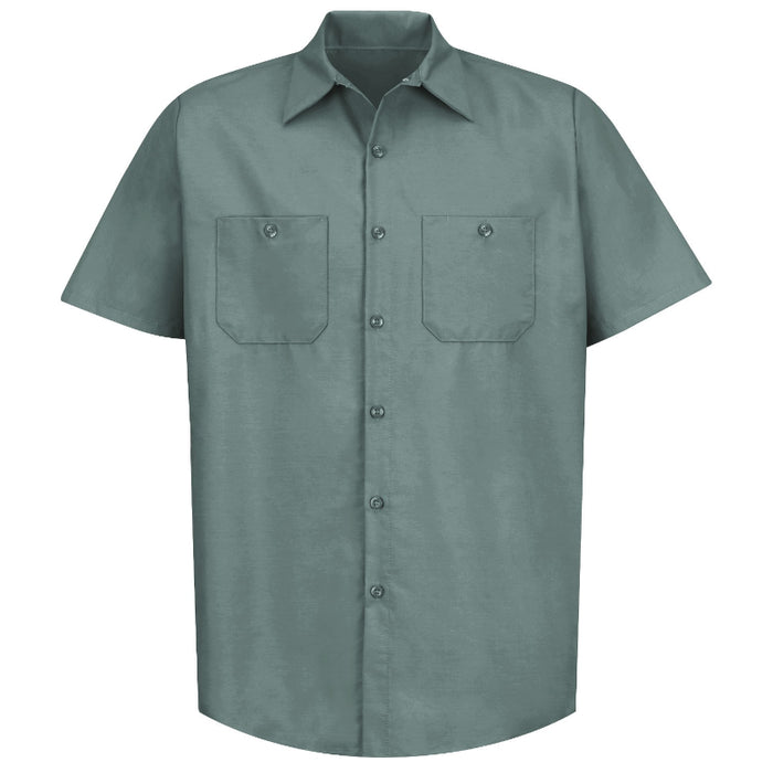 Red Kap® Men's Short Sleeve Industrial Work Shirt - Light Green - SP24