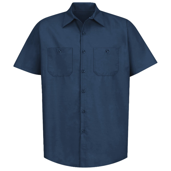 Red Kap® Men's Short Sleeve Industrial Work Shirt - Navy - SP24