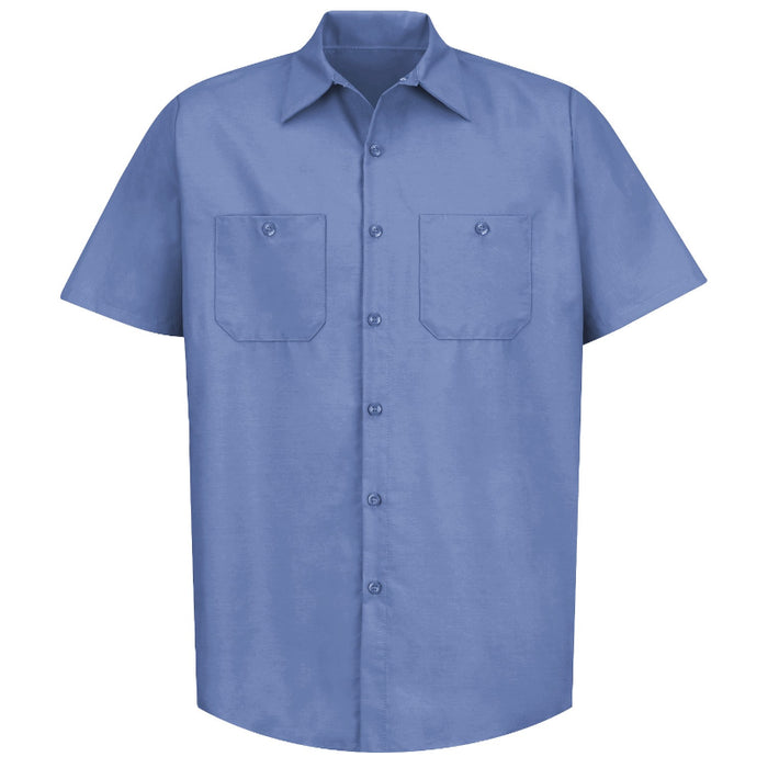 Red Kap® Men's Short Sleeve Industrial Work Shirt - Petrol Blue - SP24