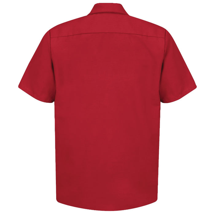 Red Kap® Men's Short Sleeve Industrial Work Shirt - Red - SP24