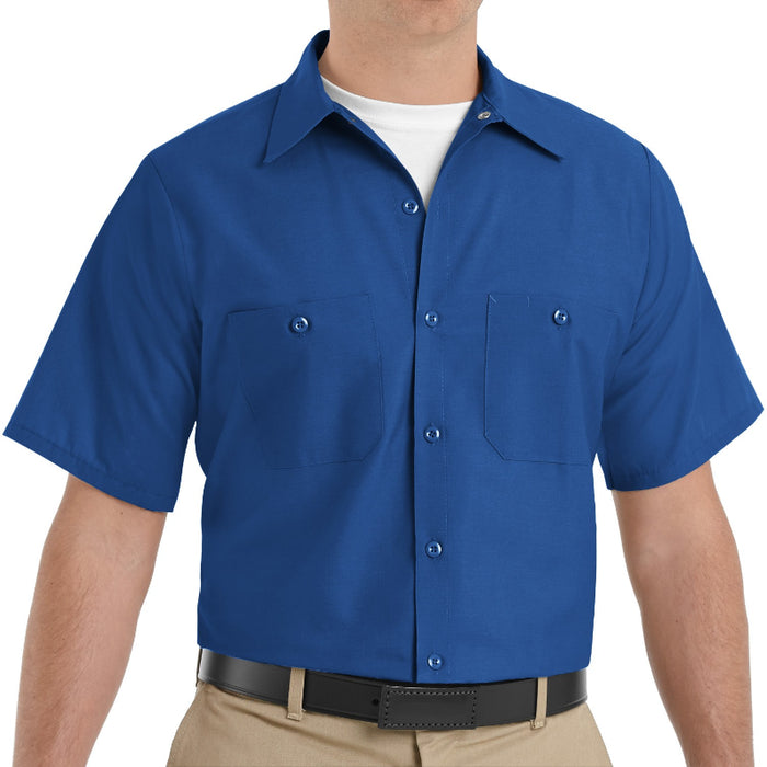 Red Kap® Men's Short Sleeve Industrial Work Shirt - Royal Blue - SP24