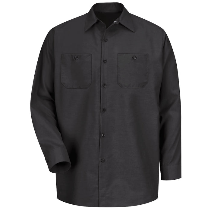 Red Kap® Men's Long Sleeve Industrial Work Shirt - Black - SP14