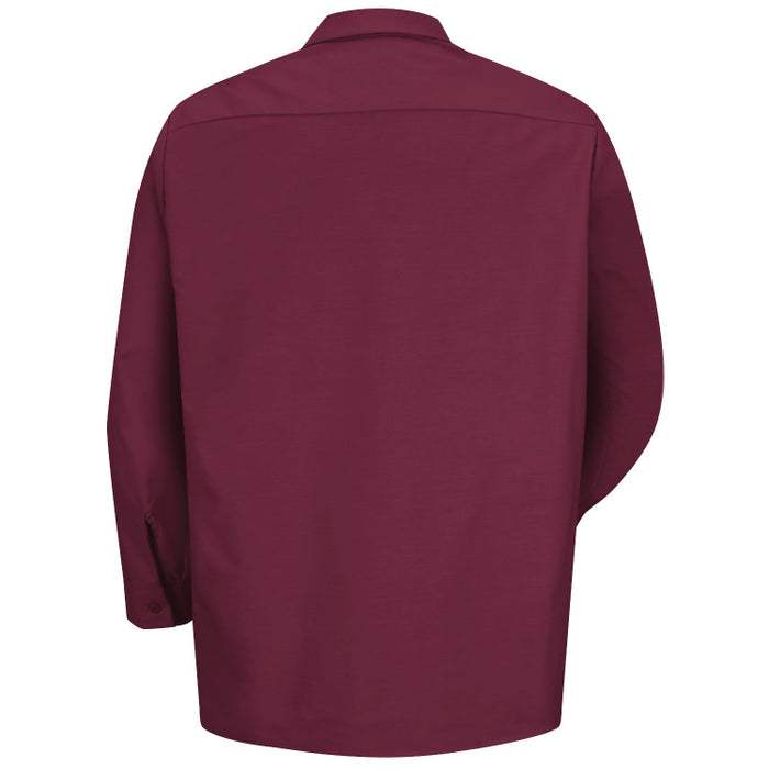 Red Kap® Men's Long Sleeve Industrial Work Shirt - Burgundy - SP14