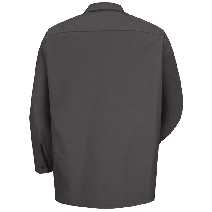 Red Kap® Men's Long Sleeve Industrial Work Shirt - Charcoal - SP14