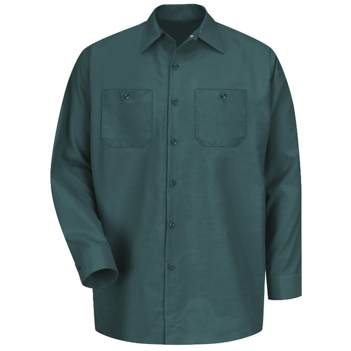 Red Kap® Men's Long Sleeve Industrial Work Shirt - Spruce Green - SP14