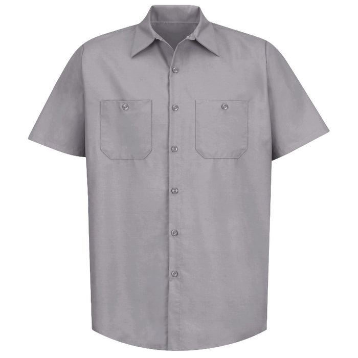 Red Kap® Men's Short Sleeve Industrial Work Shirt - Silver Gray - SP24