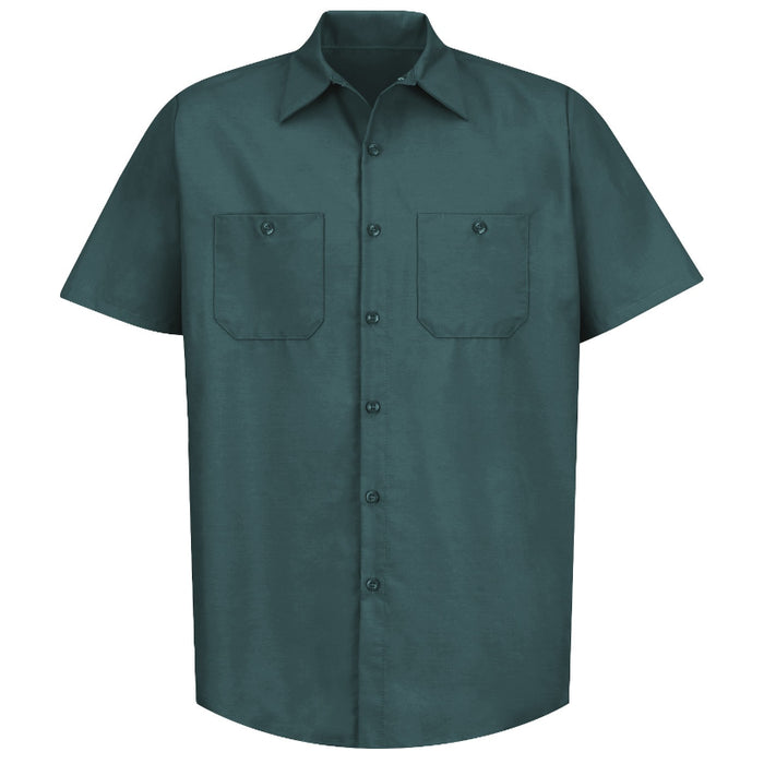 Red Kap® Men's Short Sleeve Industrial Work Shirt - Spruce Green - SP24