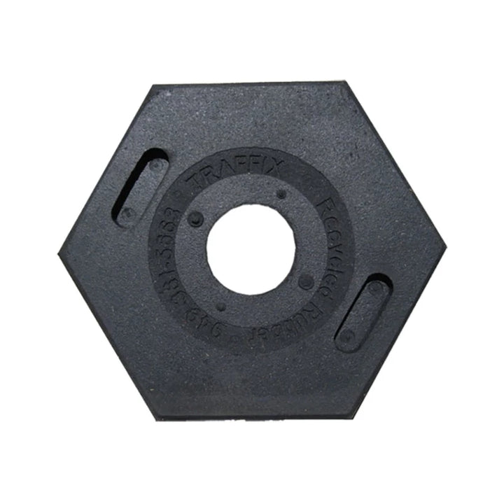 Rubber Delineator Base 12 Lbs Weight - Hexagonal - Recycled Rubber ...