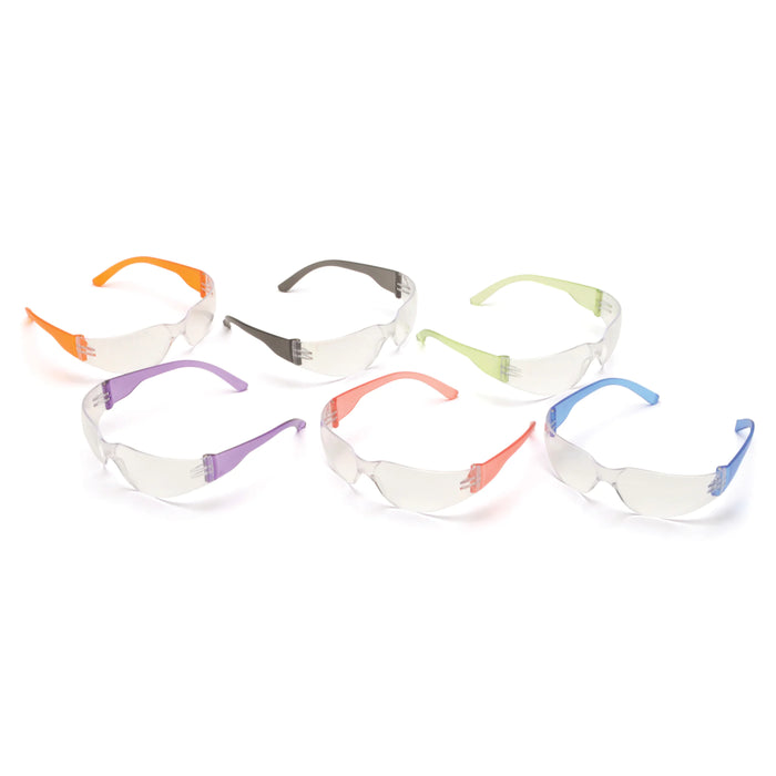 Pyramex Mini Intruder Assorted Temple Colors Safety Glasses