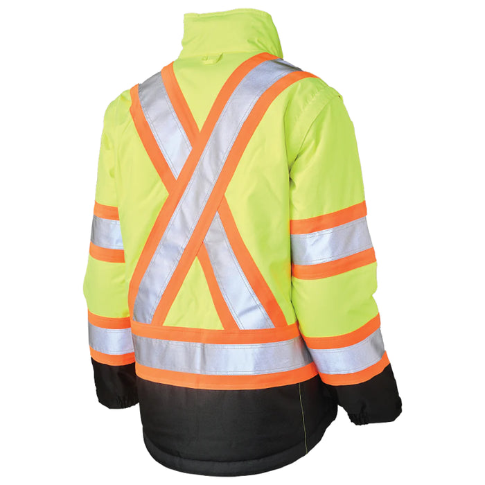 Tough Duck® - Women's Poly Oxford 5-In-1 Safety Jacket - SJ46