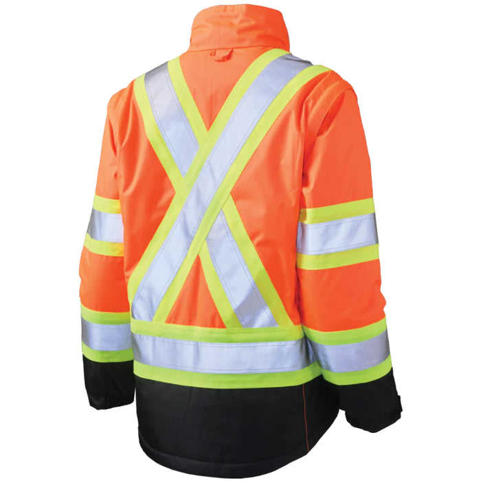 Tough Duck® - Women's Poly Oxford 5-In-1 Safety Jacket - SJ46