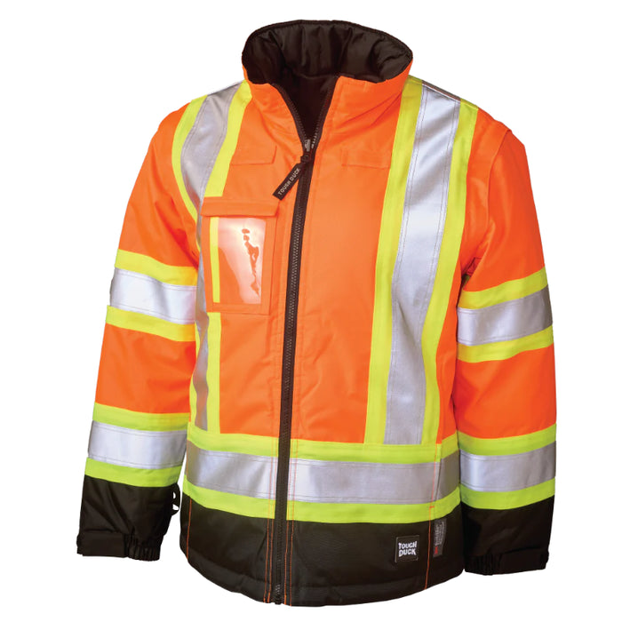 Tough Duck® - Women's Poly Oxford 5-In-1 Safety Jacket - SJ46