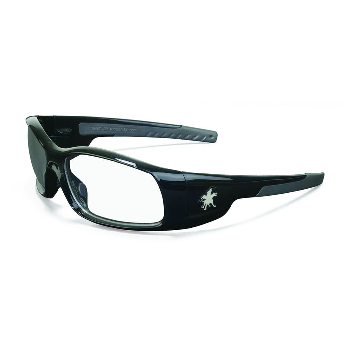 MCR Safety Swagger SR1 Safety Glasses - Black Frame - Clear Lens - SR110