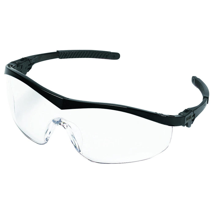 MCR Safety ST1 Safety Glasses - Black Frame - Clear Lens - ST110