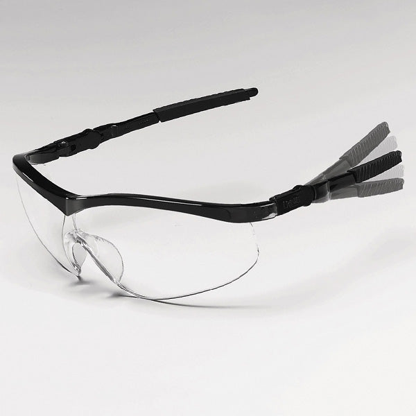 MCR Safety ST1 Safety Glasses - Black Frame - Clear Lens - ST110