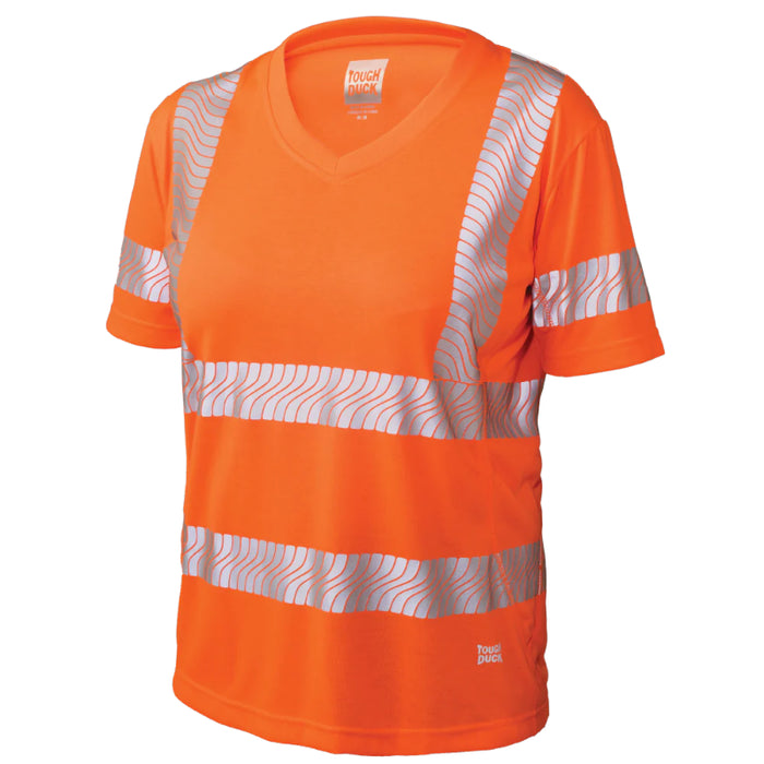 Tough Duck®  Women's Polyester Jersey Short Sleeve Safety T-Shirt - ST23