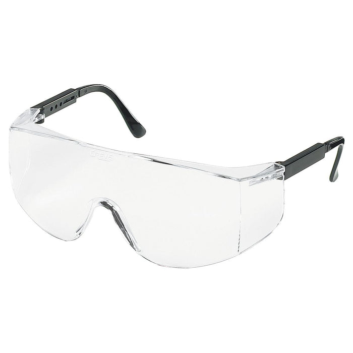 MCR Safety TC1 Safety Glasses - Black Frame - Clear Lens - TC110