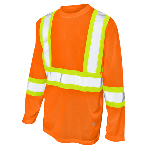 Tough Duck Hi-Vis Micro Mesh Long Sleeve Safety T-Shirt - ST10