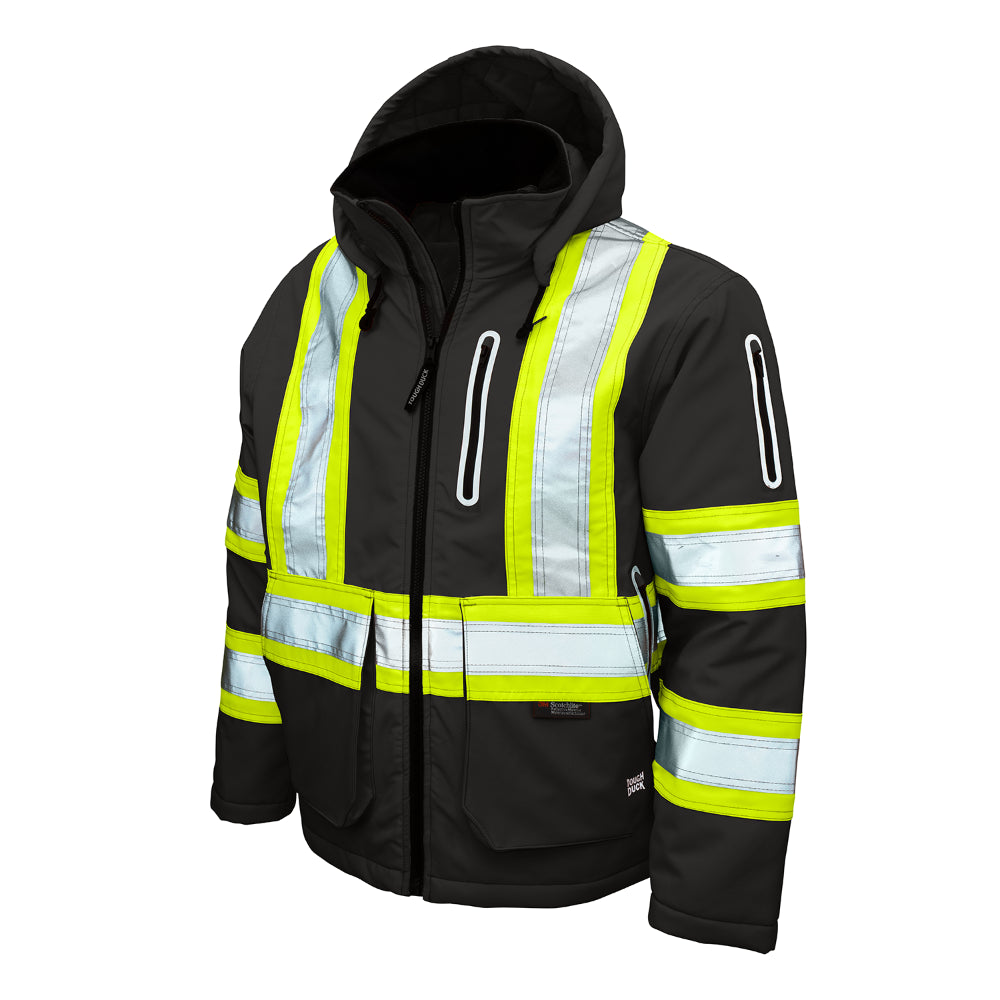 Tough Duck Insulated Flex X - Back Safety Jacket - Sj40 — Safety Vests 