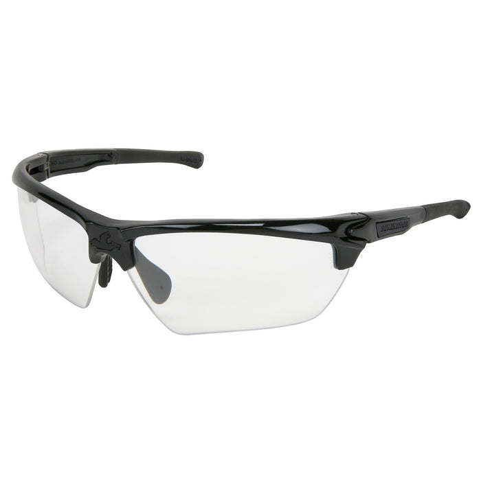 MCR Safety Dominator DM3 Safety Glasses - Black Frame - Clear MAX6 Anti-Fog Lens - DM1330PF