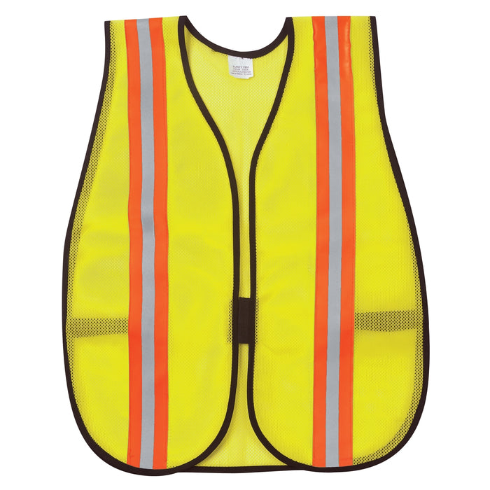 MCR Safety Non ANSI Two-Tone Mesh Safety Vest - Yellow/Orange - V200R