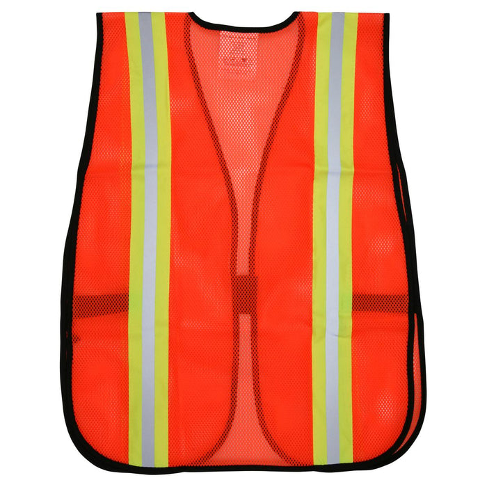 MCR Safety Non ANSI Two-Tone Mesh Safety Vest - Yellow/Orange - V200R