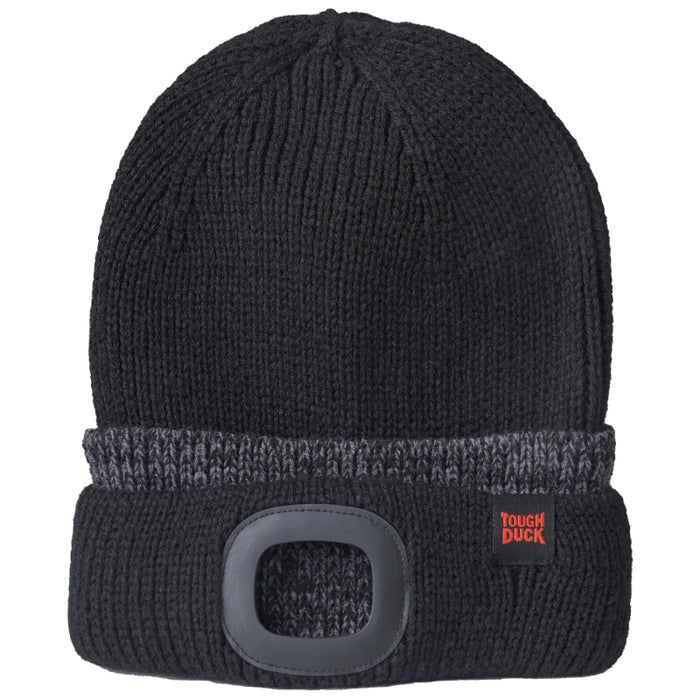 Tough Duck® LED Light Beanie - Black - WA53