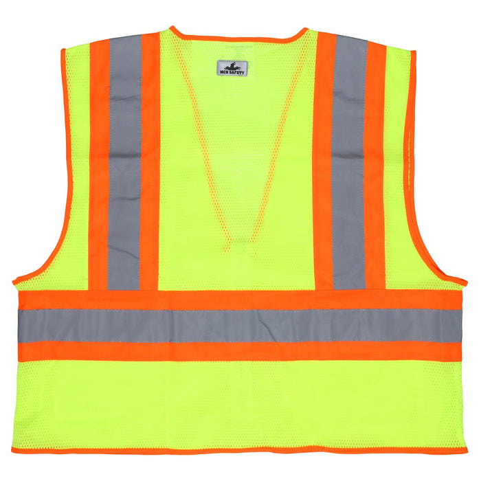 MCR Safety Limited Flammability Dielectric Safety Vest - Yellow - Type R Class 2 - WCCL2LFR