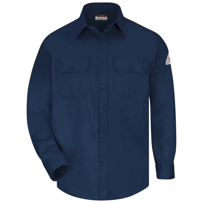 Bulwark® Button Down Flame Resistant Men's Uniform Shirt - SLU8