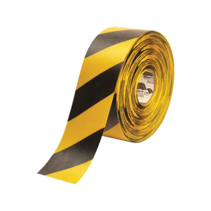 Mighty Line Deluxe Safety Tape - 60 Mil - 2" W x 100' L - Yellow/Black