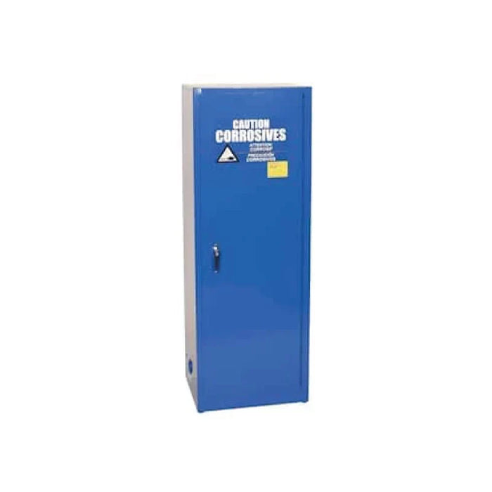 Safety Storage Cabinet 24 Gallon - Acid & Corrosive - 1 Manual Door - 3 Shelves - Blue