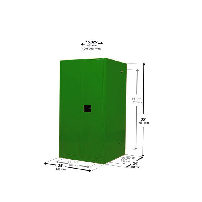 60-gallon-pesticide-storage-safety-cabinet-2-self-closing-doors-2-shelves