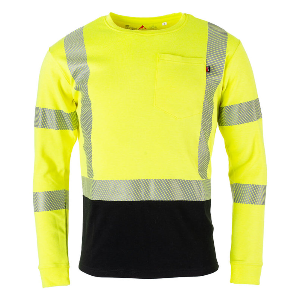 5 - High Vis Yellow Replacement FR Patches Iron On Fire Retardant Pants  Shirt