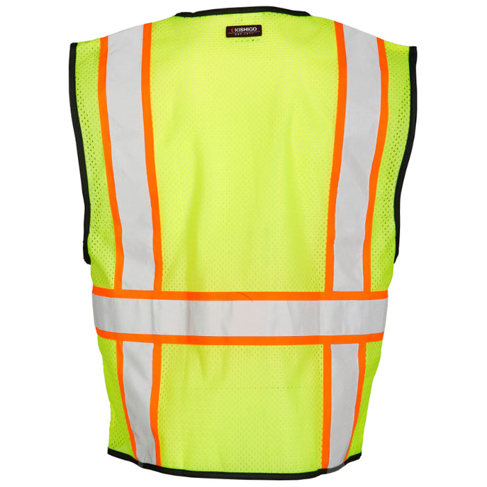 Kishigo® Economy Hi Vis Contrasting Safety Mesh Vest