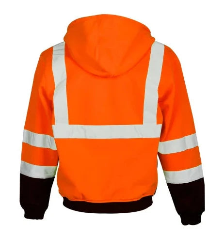 Kishigo® Hi-Vis Zipper Hoodie Sweatshirt