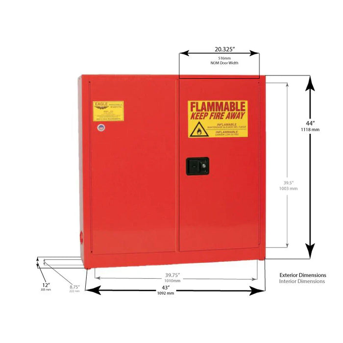 red-24-gallon-paint-ink-storage-safety-cabinet-2-manual-closing-doors-3-shelves