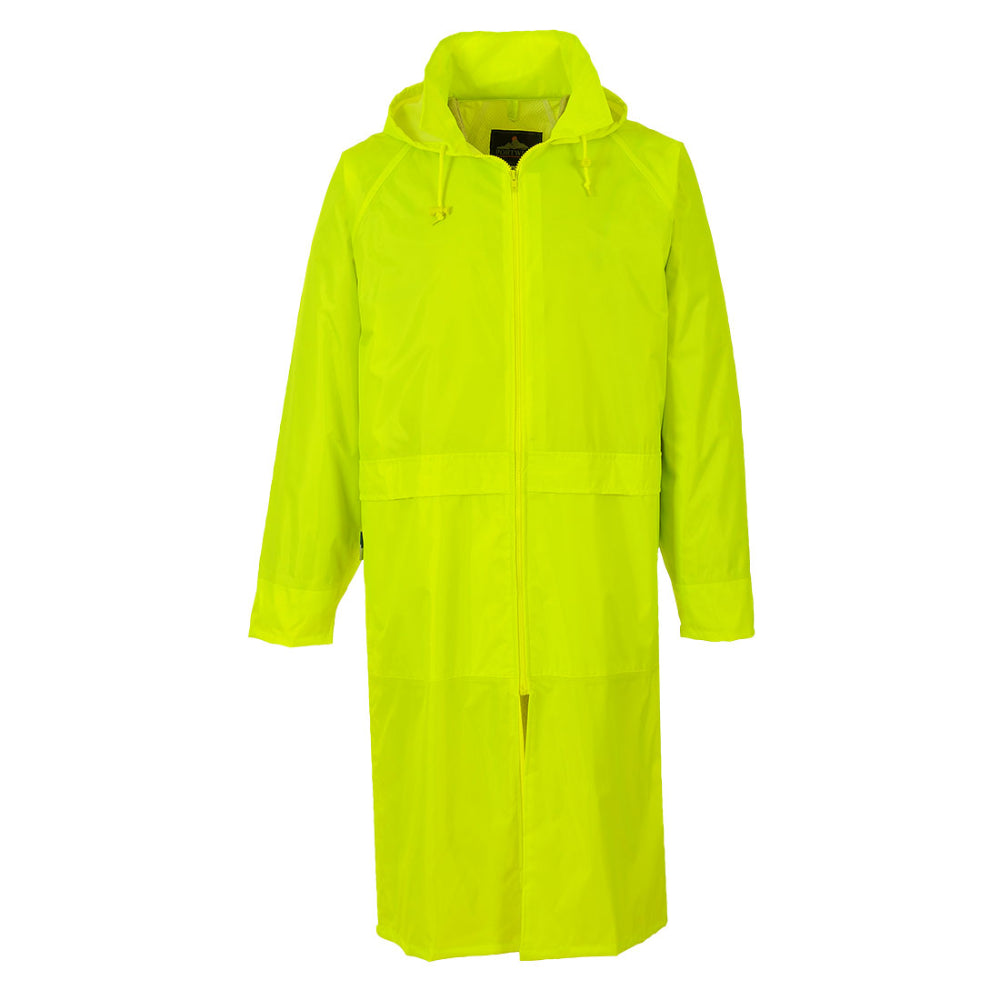 Adult yellow fashion rain coat