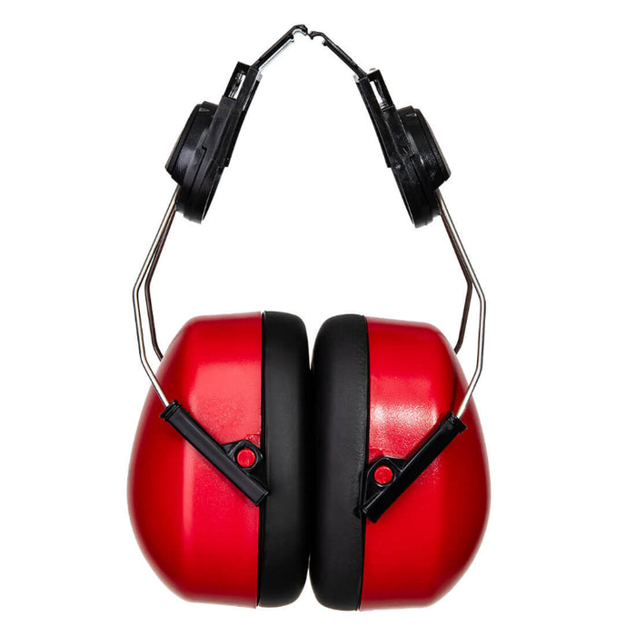 PORTWEST® Hard Hat Mounted Protective Ear Muffs - NRR 24dB - PW47