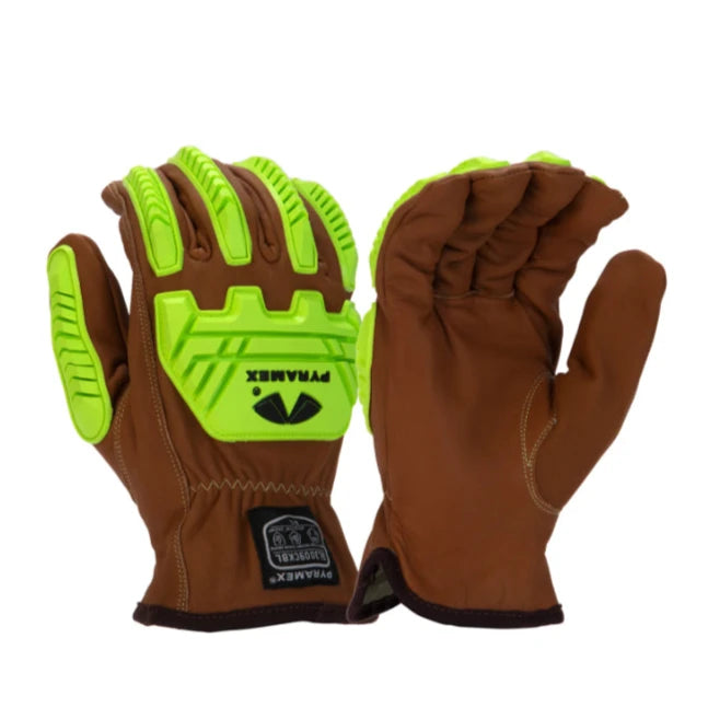 Pyramex® Hi-Vis - FR Treated ANSI Cut Level A4 Safety Work Cut Gloves - GL3009CKB