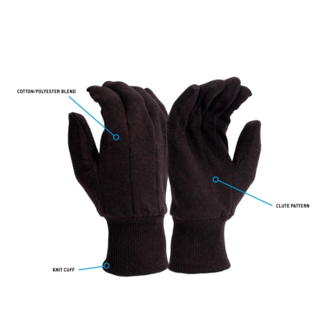 Pyramex® Premium Jersey Stain-Resistant Appearance Work Gloves -  Brown - GL700E