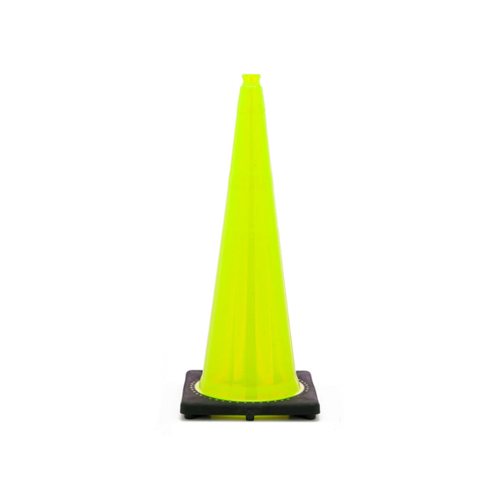 jbc-traffic-safety-cone-lime-36-inch-tall-10-lbs-no-collars