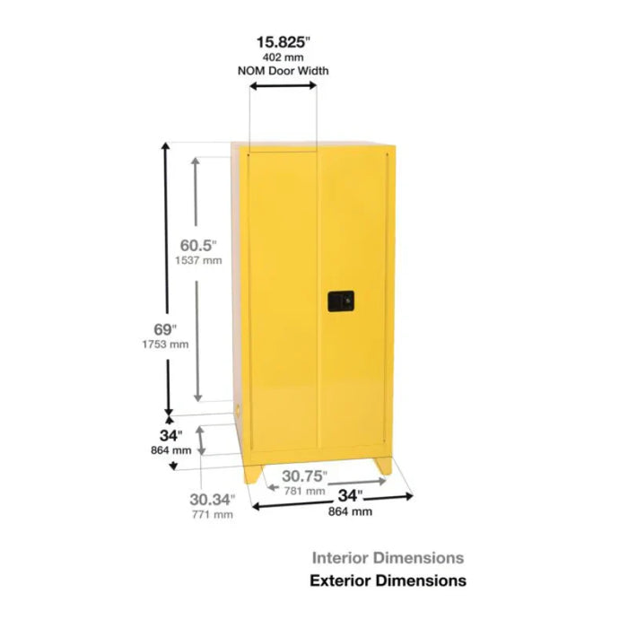 red-96-gallon-paint-ink-storage-safety-cabinet-2-manual-doors-5-shelves-4-legs