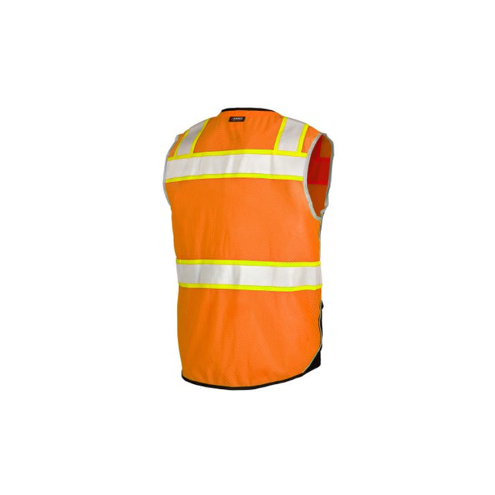 Kishigo® Hi Vis Safety Mesh Black Bottom Safety Vest