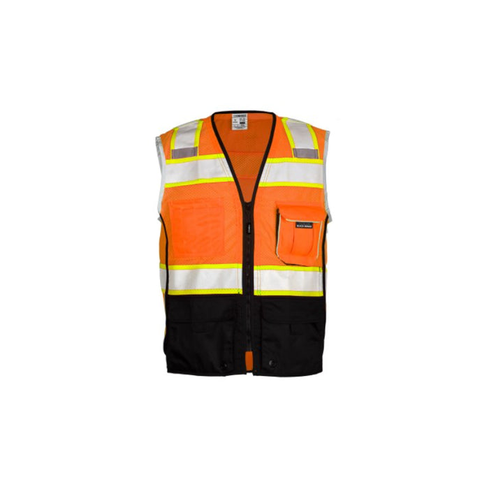 Kishigo® Hi Vis Safety Mesh Black Bottom Safety Vest