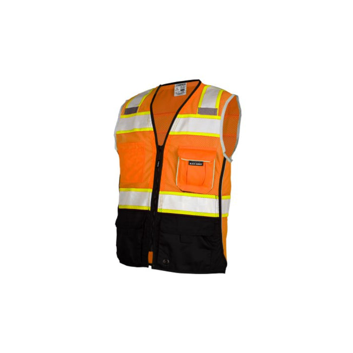 Kishigo® Hi Vis Safety Mesh Black Bottom Safety Vest