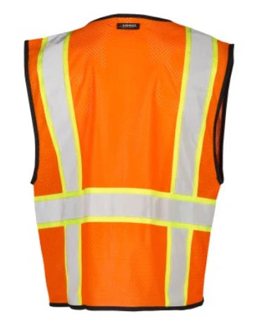 Kishigo® Economy Hi Vis Contrasting Safety Mesh Vest